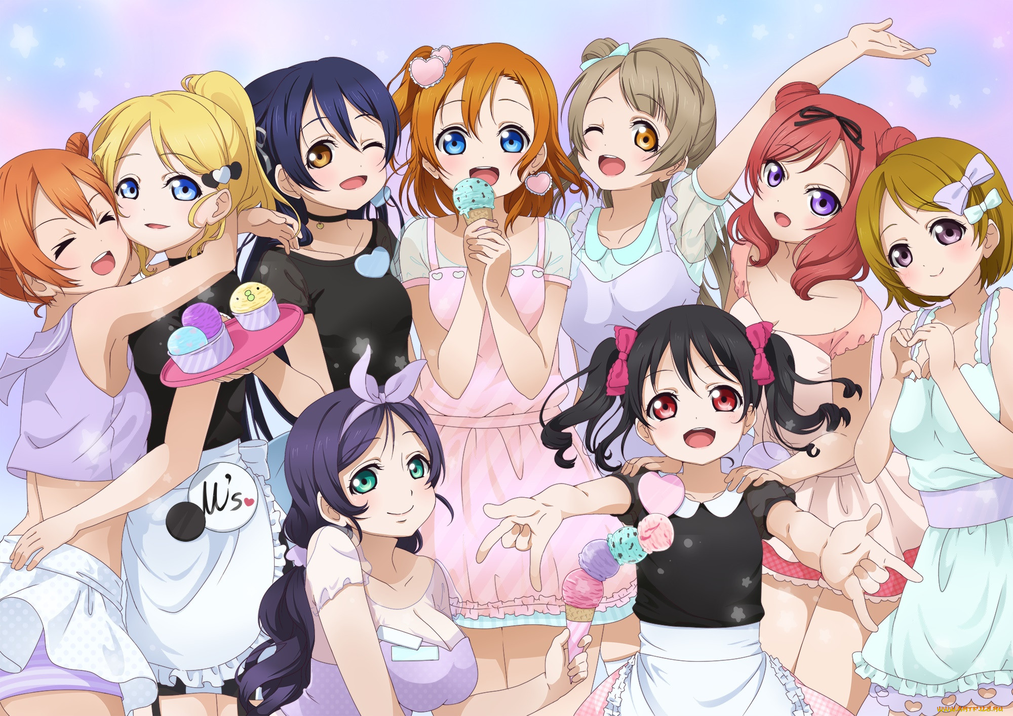 Love live idols. Лав Лив.